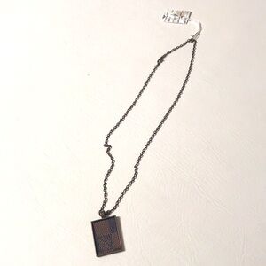 Louis Vuitton necklace made from repurposed leather